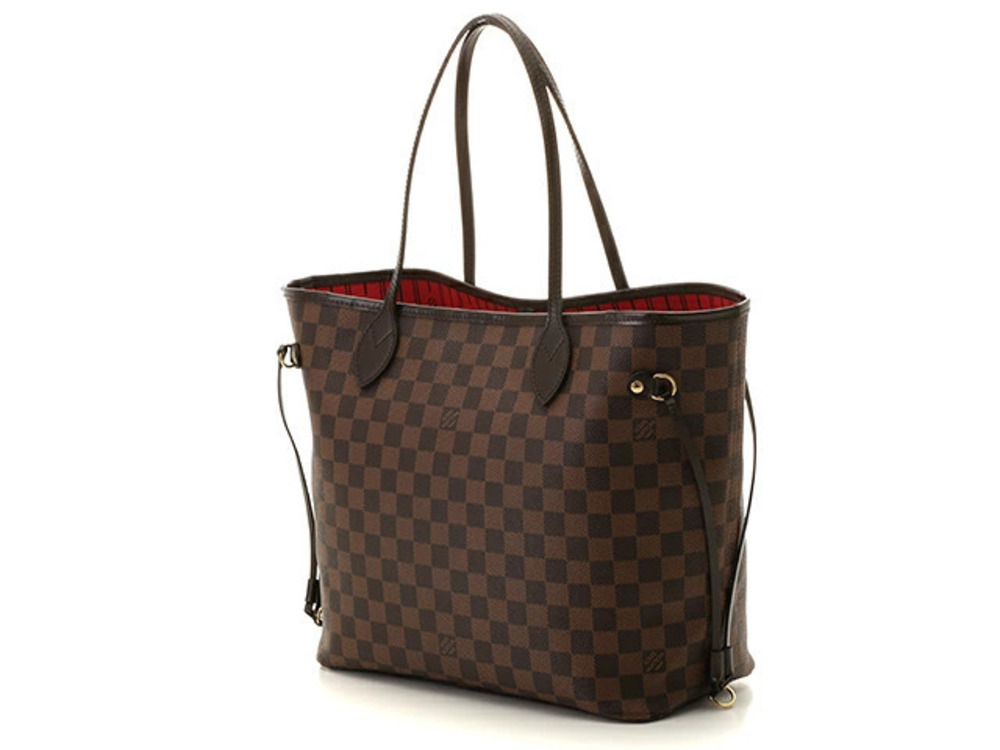Louis Vuitton Neverfull Tote Damier Bag Brown